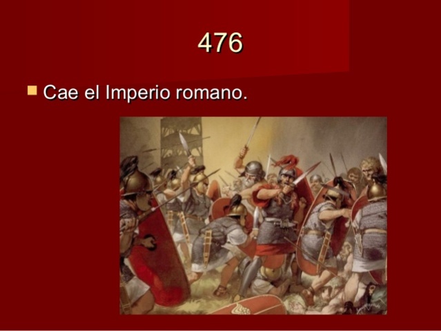 El imperio romano cae
