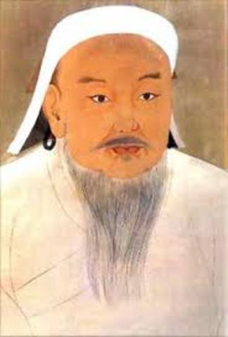 The Mongol Empire is founded by Genghis Khan.