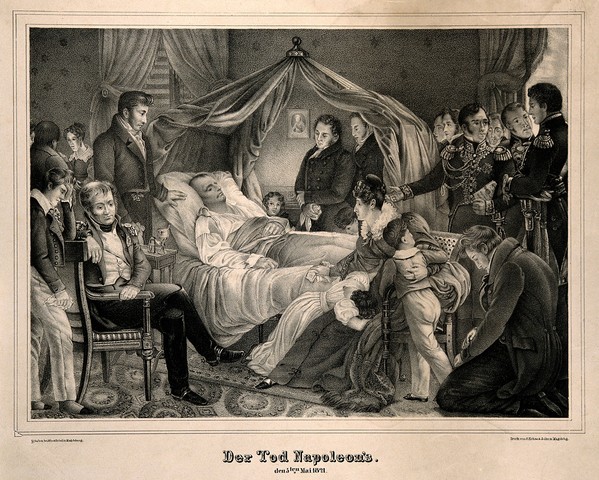 Napoleon dies after he is banished to island of St. Helena