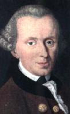 El filósofo alemán Manuel Kant nacido en Kónigsberg en 1 724-1804