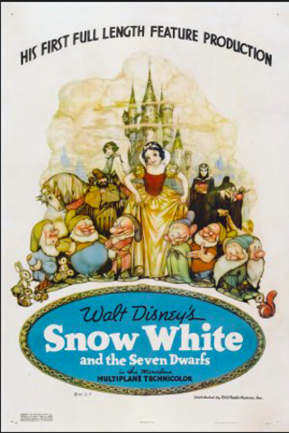 Snow White and the Seven Dwarfs is the First Animation with color