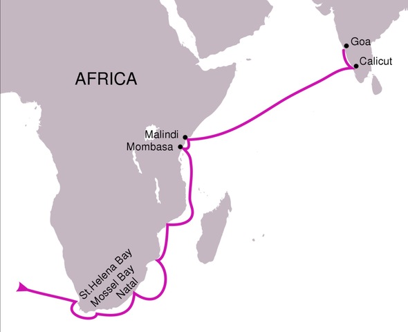 VASCO DE GAMA RAGGIUNSE L' INDIA