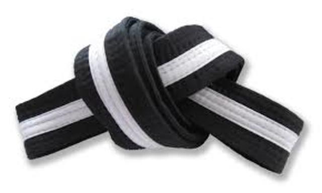 Became a black belt