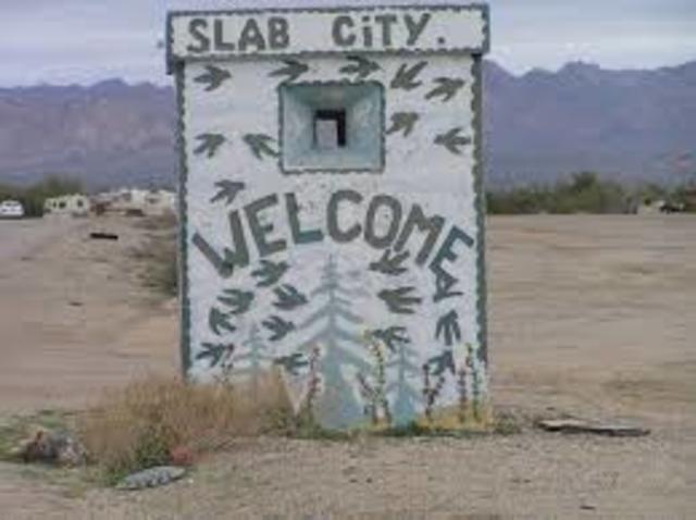 Oh-My-God hot springs/ Slab City