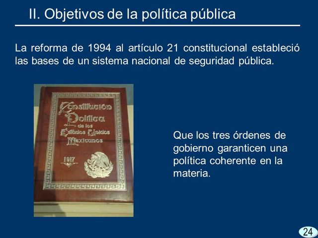 En 1994 Se recupera la naturaleza jurídica del Artículo Constitucional 21 al modifica el párrafo 5° y 6°