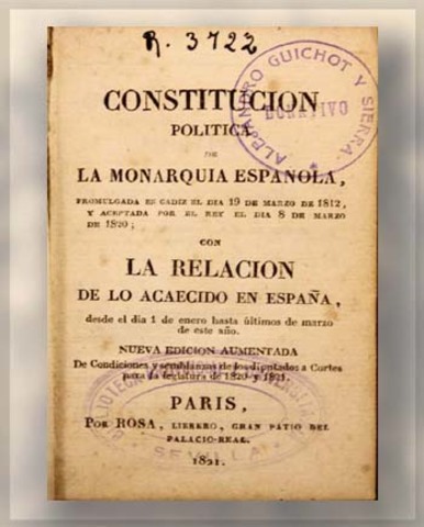 Constitución Política de la Monarquía Española