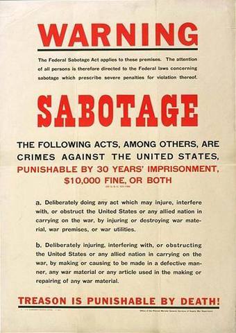 General Law Amendment (Sabotage Act) Act No 76