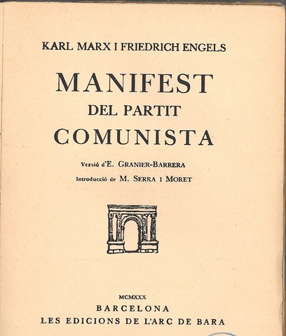 Publicació del Manifest Comunista