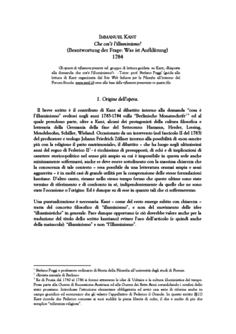 Kant: Che cos'è l'Illuminismo?