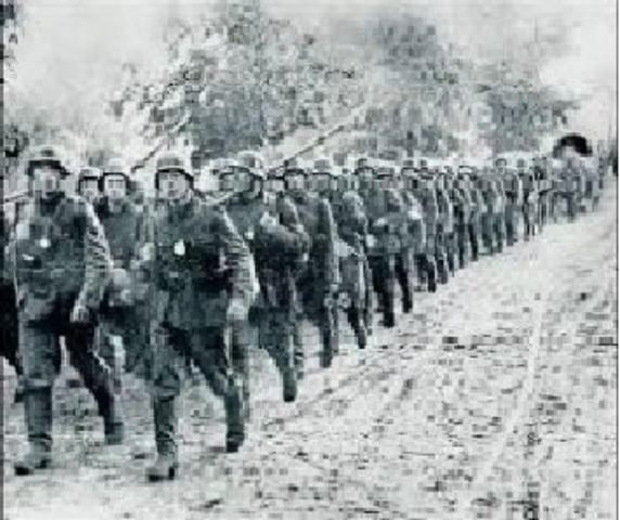 Década del 40- Formación militar norteamericana, durante la II Guerra mundial