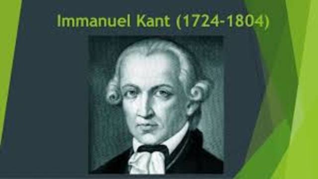 Immanuel Kant (1724-1804)
