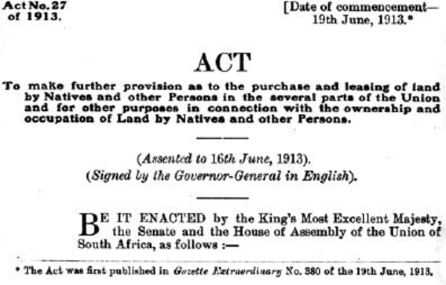 Black Land Act