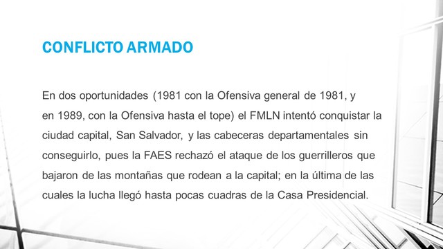 CONFLICTO ARMADO (1981 -1989)