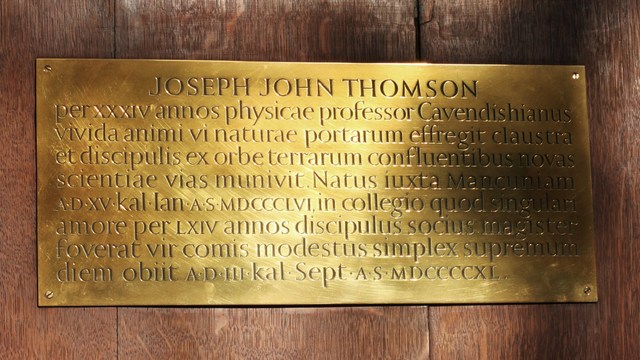 Death of J.J. Thomson