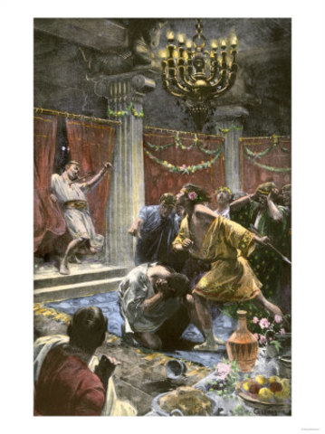 Alexander becomes drunk at a banquet