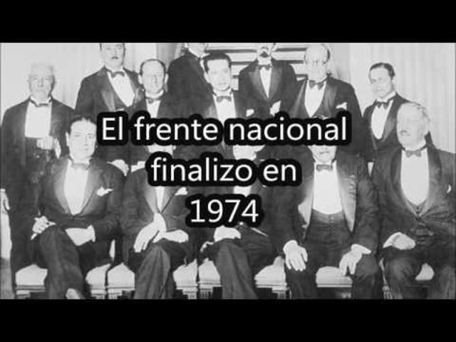 Fin del Frente Nacional