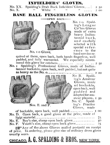 Spalding creates his own gloves
