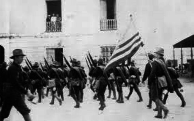 Las fuerzas del general Brooke ocupan Guayama  y establecen un cuartel