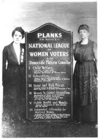 League of women voters is founded