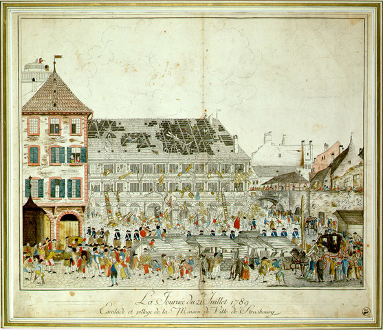 Pillaging of the Hotel de Ville in Strasbourg