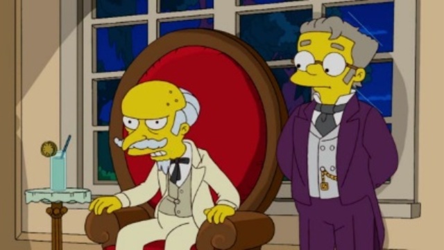 Wainwrigth Monty Burns fait de l'esclavage à Virgil Simpson