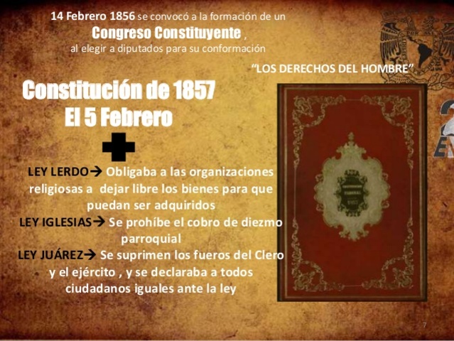 Reformas a la Constitución Política de la República Mexicana del 5 de febrero de 1857. (febrero 5, 1857).