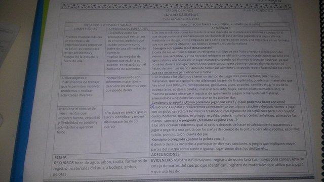 Planeación Desarrollo Físico y Salud