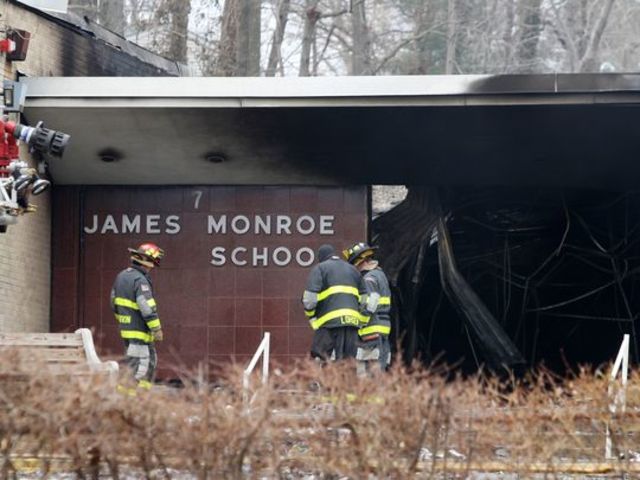 James Monroe Elementary School burns down +12