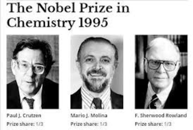 Premio Nobel de Química Paul Crutzen, Mario Molina y Sherwood Rowland