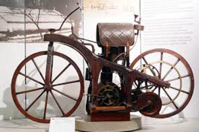 The worlds first motorcycle