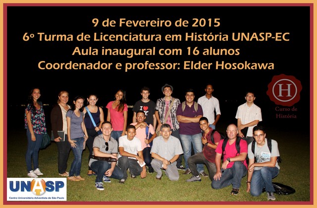 Começei a fazer História UNASP