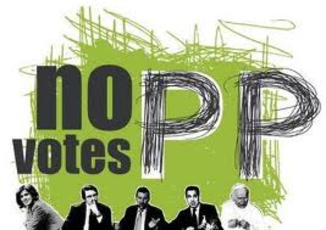 concentraciones frente a las sedes del Partido Popular