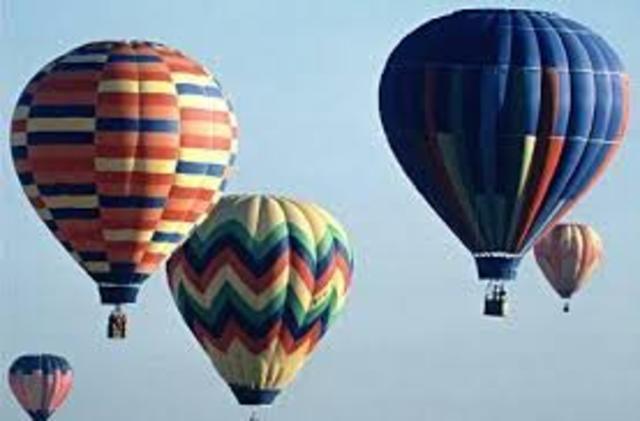 Globo de aire caliente(Francia.1783. Joseph y Etienne Montgolfier)