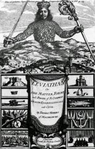 Hobbes published Leviathan
