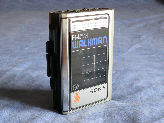 original Walkman portable cassette player