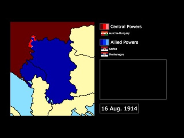 Serbia is invaded by Germany, Austria-Hungary, and Bulgaria