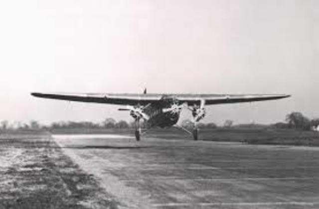 First Flight Of Ford Trimotor