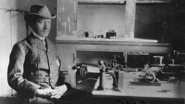 First radio signal across the Atlantic Ocean