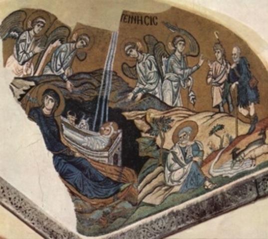"Daphni Monastery (Mosaic of the Nativity)." (1080).