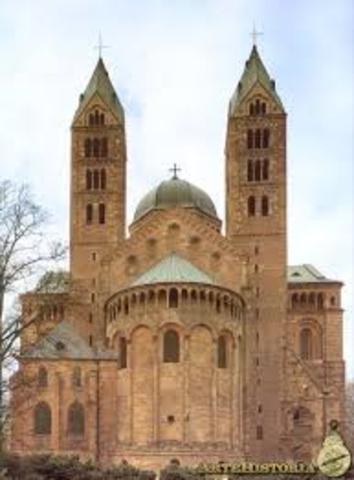La erección de la catedral de Spira