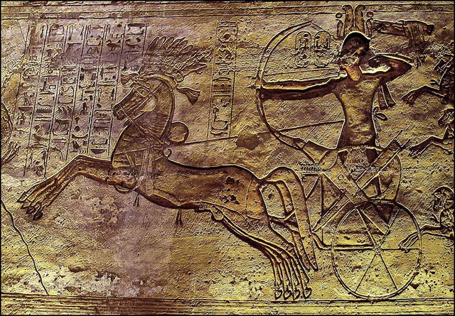 Battle of Kadesh between Pharaoh Ramesses II of Egypt and King Muwatalli II of the Hittites.