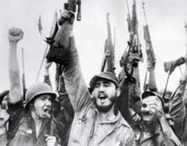 Fidel Castro seizes power after overthrow of Cuban dictator Fulgencio Batista