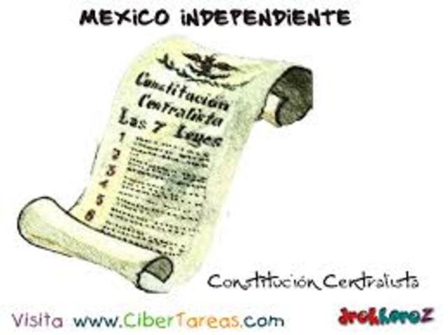Las siete leyes constitucionales de 1836