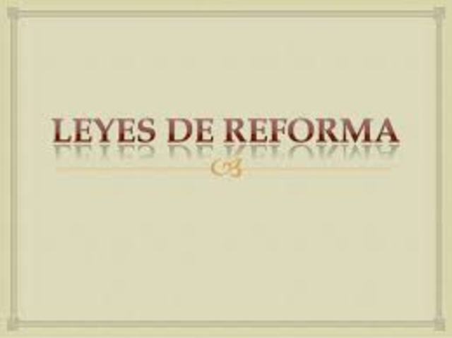 Leyes de Reforma de 1859 - 1860