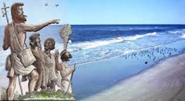 What tribe did he meet (1519-1534)