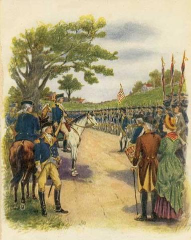 Washington takes command of the army