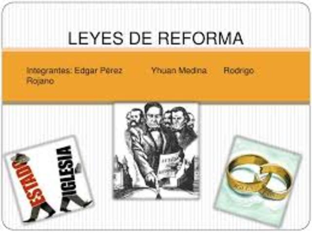 LEYES DE REFORMA DE 1859-1860