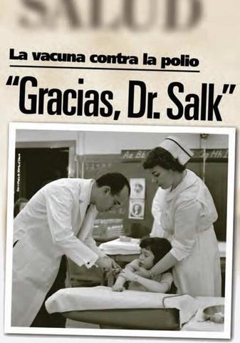Vacunación antipoliomielítica con vacuna Salk