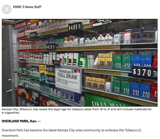 Kansas City, Missouri Raises the Minimum Age to 21