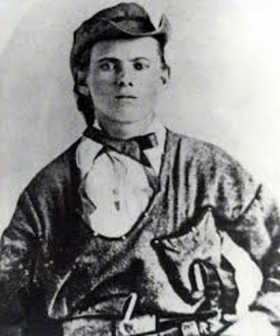 Jesse James first train robbery